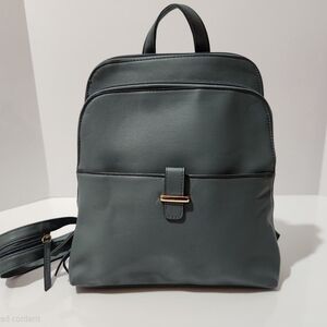 SevenDays Vegan Leather Backpack – Grey – Minimalist Style – New Without Tags